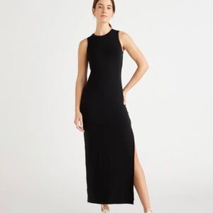 Quince Black Tencel Jersey Tank Maxi Dress sz. Large